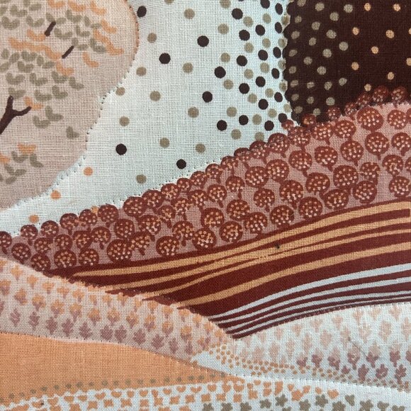 Retro Mid-Century Landscape Wall Art | Earth Tone Canvas | Boho Modern Decor - Picture 4 of 4